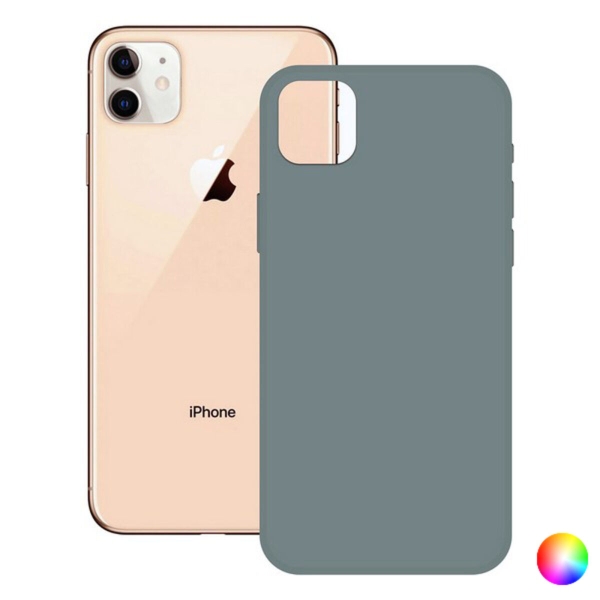 Mobile cover iPhone 12 Pro KSIX Soft Silicone iPhone 12, 12 Pro Red